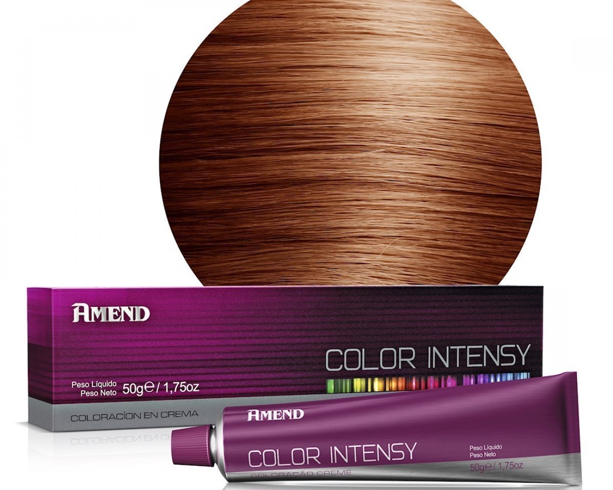 Hair Color 7.43 Medium Copper Golden Blond Color Intensy Amend - 50g