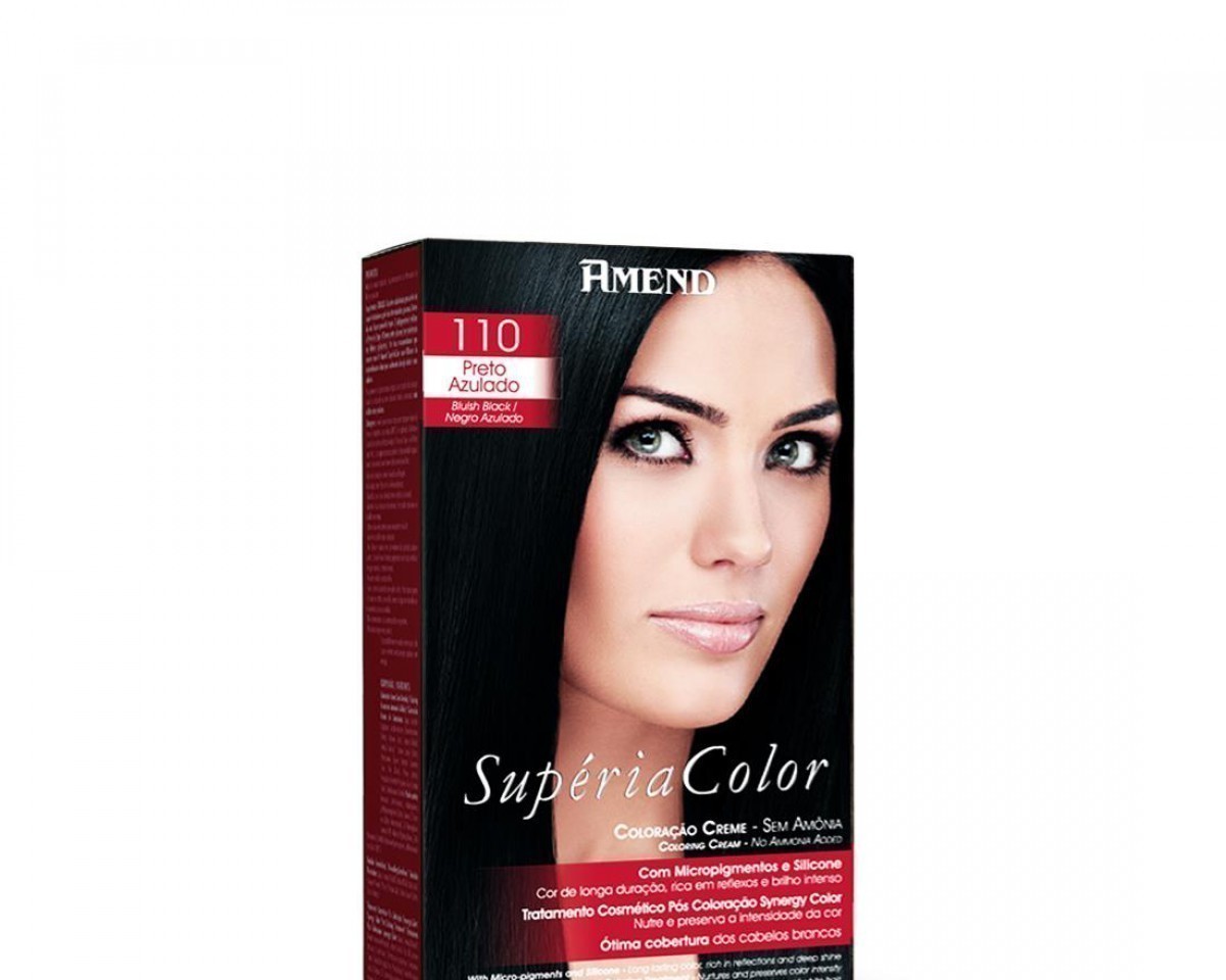 Coloração Creme Sem Amônia 3366 Vermelho Framboesa Amend Superia Color - Kit