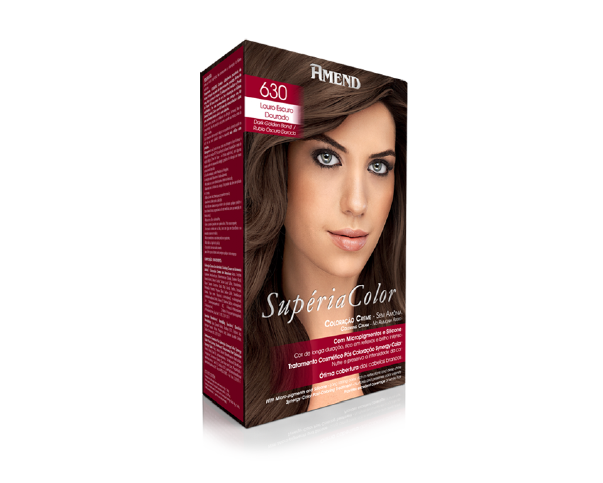 Cream Colour without Ammonia 630 Golden Dark Blond Amend Superia Color - Kit