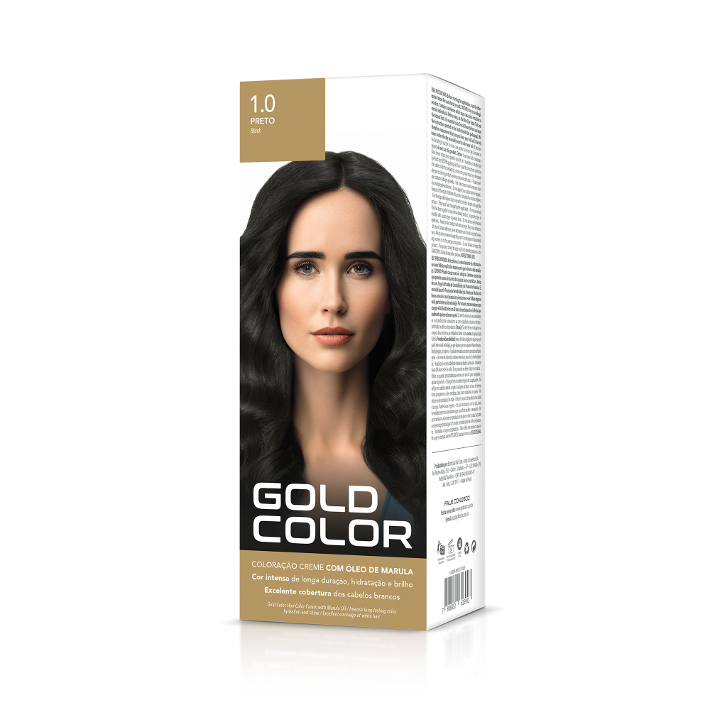COLORACIÓN CREMA 1.0 NEGRO GOLD COLOR