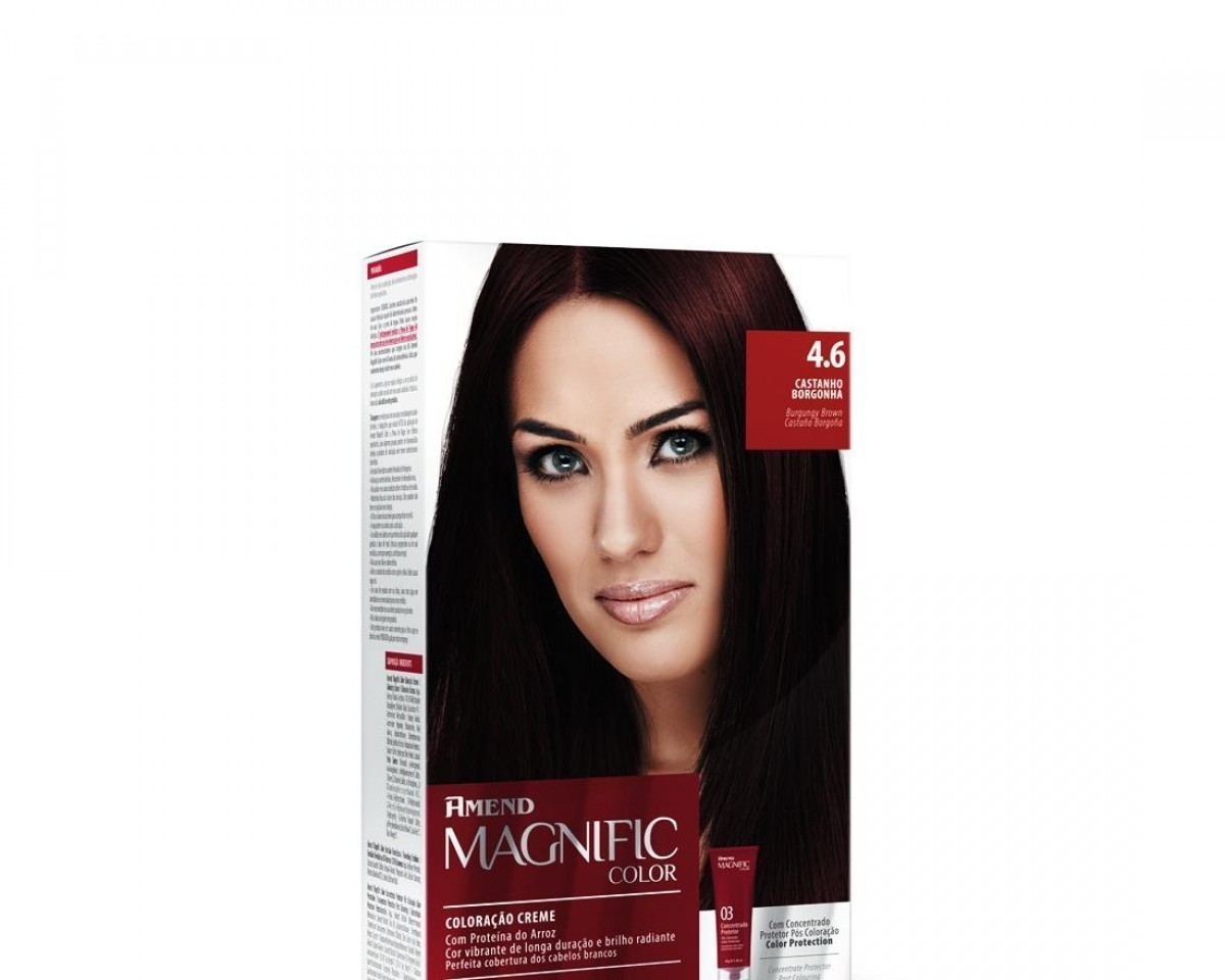 Coloring Cream 4.6 Burgundy Brown Magnific Color Amend – Kit