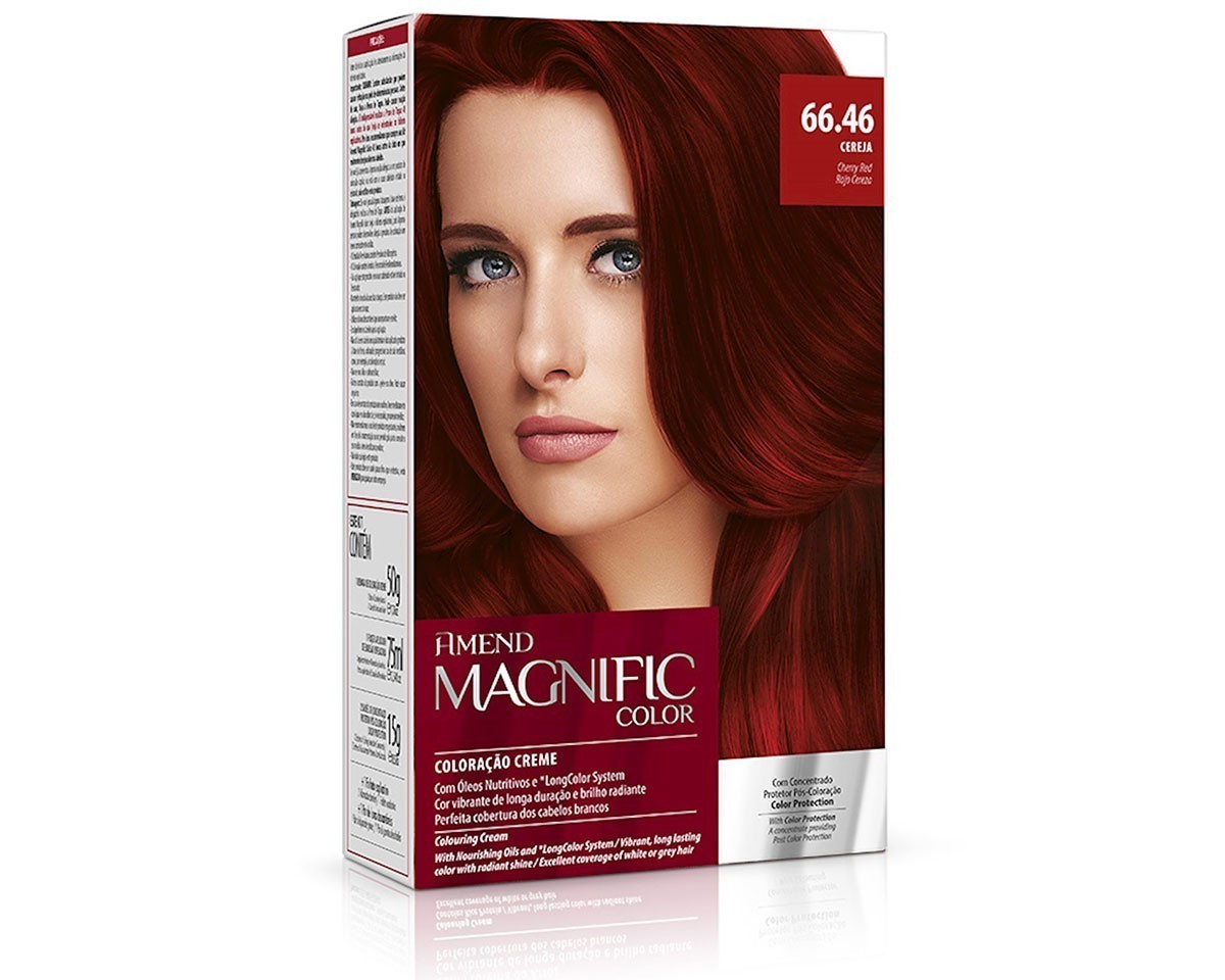 Coloring Cream 66.46 Cherry Red Magnific Color Amend – Kit