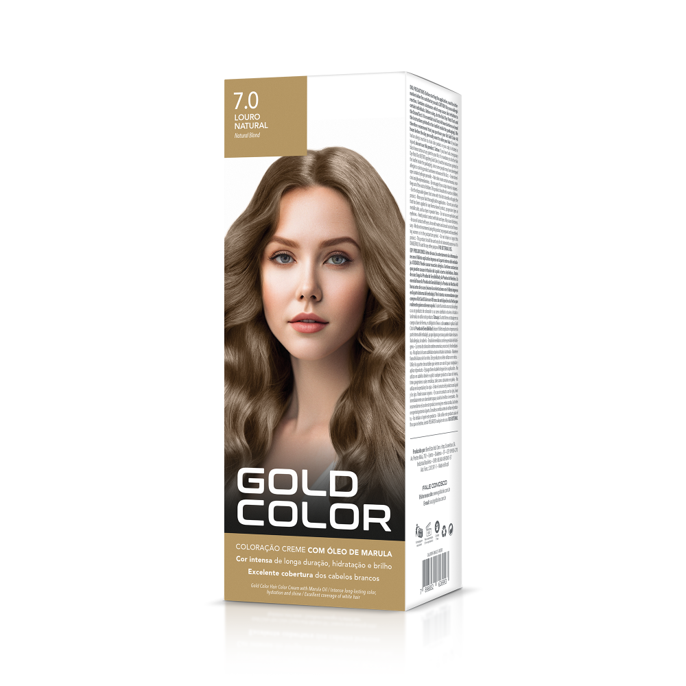 COLORACIÓN CREMA 7.0 Rubio natural GOLD COLOR