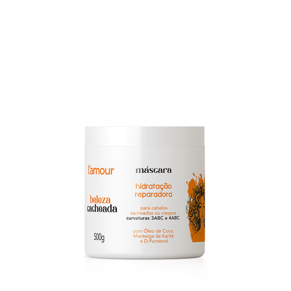 Hidratação Reparadora L’Amour Beleza Cacheada Mask 500g
