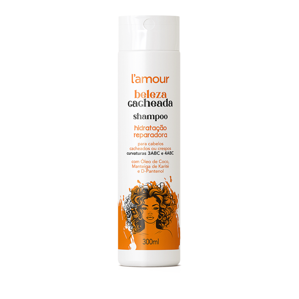 Hidratação Reparadora L’Amour Beleza Cacheada Shampoo 300ml